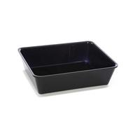 Plateau en Plexiglas gastronorme GN 1/2 325x265x80mm Noir