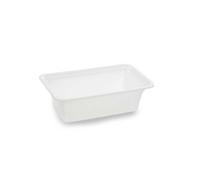 Plateau en Plexiglas gastronorme GN 1/4 265x162x80mm Blanc