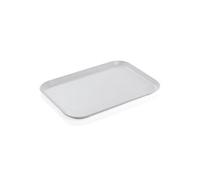 Plateau en Polyester gris clair avec petits points L 455 mm l 355 mm