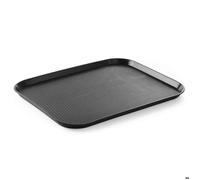 Hendi Plateau de service rectangulaire Grand 350x450x20 mm Noir polypropylène