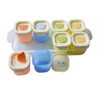 Plateau En Silicone | 8 Pièces Démoulage Facile Compatible Micro-Ondes | Moules en silicone conteneurs alimentaires pour - Pour Purée Maison, Lait Maternel, Fruits Et Desserts,