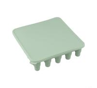 Plateau en silicone avec couvercle en forme de trophée pour la maison, le bar, la cuisine - Motif flexible de qualité alimentaire - 19,5 x 5 cm - Fait plusieurs cubes par lot - 1 paquet (vert matcha)