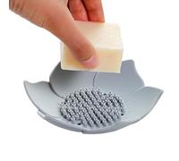Plateau en silicone - Boîte conteneur, support pour accessoires de cuisine et salle de bain | Égouttoir pour garder les barres sèches, support antidérapant durable, facile à nettoyer, solution