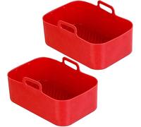 Plateau En Silicone For Friteuse À Air, Plateau De Cuisson Rectangulaire For Four, Panier De Doublure Réutilisable, Compatible Avec Ninja, Compatible Avec Foodi(Style 05)