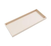 Plateau en silicone pour distributeur de shampooing et de savon pour salle de bain, plan de travail, évier, antidérapant, passe au lave-vaisselle, incassable (blanc, 30 x 12,5 cm)