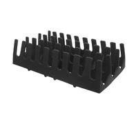 Plateau en Silicone Rectangulaire Noir Épais Anti-dérapant | Doublure Imperméable pour Boîte aux Lettres, Résilience Toutes Saisons, Protection la Pluie