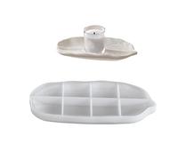 Plateau en silicone souple de grande capacité pour restaurant, service et décorations de vacances