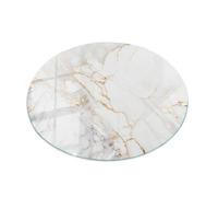 Plateau en verre fi80 Marbre élégant avec veines décoration haut de gamme bords polis Tulup