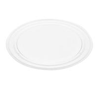 Plateau en Verre Fond Plat pour Micro-Ondes, 25,5cm | Verre Trempé, Forme Blanche, Support Stable, pour Plateau Tournant et Grillades Domestiques