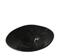 Plateau en Verre Noir Vintage Louise Roe SR
