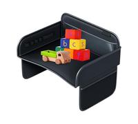 Plateau Enfant Organiseur Bureau Nomade Enfant Tablette Gobelet Encas PC | Plateau Siège Auto En Cuir PU Trajet Voiture Avion Lit Pour Siège Auto Bébés