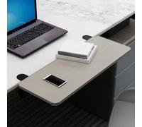 Plateau ergonomique sans perçage pour clavier - Extension de bureau réglable et étagère d'accoudoir pour améliorer le confort et la productivité - Organiseur de bureau à domicile
