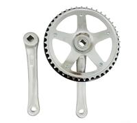 Plateau et pédalier à 44 dents, 170 mm avec trou carré, parfait pour l'adaptation de la vitesse de vélo pliable (pédalier uniquement)