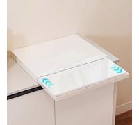 Plateau extensible pour four à micro-ondes, grille réglable en acier au carbone pour comptoir de cuisine, compatible avec appareils électroménagers de 47 x 39 ~ 62 x 4 cm (noir) - Solution peu