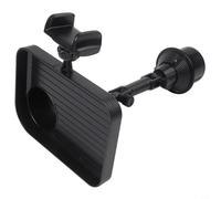 Plateau extensible pour porte-gobelet de voiture avec support de téléphone amovible rotatif à 360° pour la plupart des porte-gobelets de véhicule - Snack compact pour un nettoyage facile des