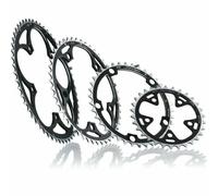 Miche Plateau extérieur Supertype 52 dents 130 BCD Shimano 5 branches Noir/Argent 9/10 vitesses