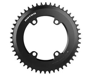 Plateau externe oval Rotor Q-Rings BCD110x4 Aero 52T(36) Noir