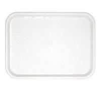 PLATEAU FAST FOOD EN PLASTIQUE OLYMPIA BLANC 345 X 265MM Kristallon 1 G