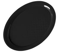 Plateau Fast Food Ovale 26,5 x 19,5 cm - Noir