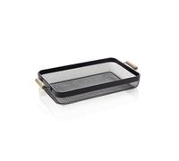 Plateau fer/bois noir 51 x 26.5 x 7.5 cm - WAS Germany Noir G