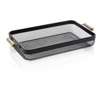 Plateau fer/bois noir 51 x 26.5 x 7.5 cm - WAS Germany Noir G