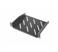 Lanberg Plateau fixe 1U 254 x 180 mm – jusqu'à 20 kg – Rack 10" Noir
