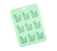 Plateau flexible en forme de chat, moules à glaçons faits à la main, Texture en Silicone, parfait pour les cafés de cuisine ou tout besoin de glaçons, plateau pour