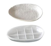 Plateau flexible en silicone pour résine époxy Art Artisanat et décoration Organisateurs Texture de roche