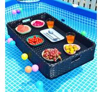 Plateau flottant pour jacuzzi et réunions en plein air - Idéal pour s'amuser en été, parfait pour le petit déjeuner au bord de la piscine
