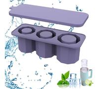 Plateau for gobelet de 20 à 40 oz, moule à glace en silicone avec couvercle et bac, 3 tailles de moules à cylindre creux for congélateur, cocktails réfrigérants, whisky, boissons, café /2058