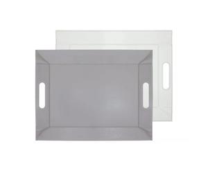 Plateau FreeForm 45 x 35 Blanc/Gris