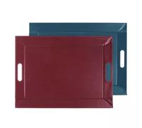 Plateau FreeForm 45 x 35 Bordeaux/Bleu océan