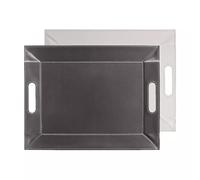 Freeform - Plateau Set DE Table Bicolore 45 X 35 CM Gris Zinc - Blanc
