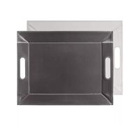 Plateau FreeForm 55 x 41 GRIS Zinc BLANC Crème