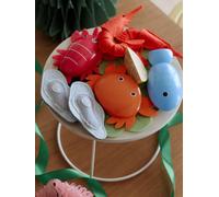 VERTBAUDET Plateau Fruits de mer en Bois FSC® Bleu TU