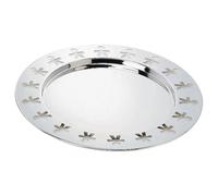 Alessi Plateau rond Girotondo - Acier inoxydable 18/10, bord ajouré Ø 40 cm