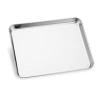 Plateau gris plateau en acier inoxydable, plateau de service rectangulaire en métal pour nourriture, aromathérapie, outil de bougie, salle de bain, cuisine (couleur : 2) (2)