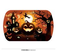Plateau Halloween citrouille 29 x 15cm