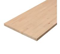 Plateau hêtre massif lamellé collé abouté 1200 x 800 x 18 mm - FSC 100%