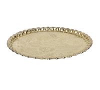Plateau - Home Deco Factory - Décoratif - Métal - Doré - 47,5 Cm