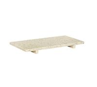 Plateau Hubsch Interior Stone Blanc 40x20 cm
