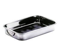 Plateau inox 18/10 avec poignée rabattable 26,5x19,5x5,0