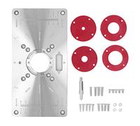 Plateau Insertion Pour Table de Fraisage Bois, Aluminium Alloy, Ensemble avec Table de Gravure à Bascule - Installation Facile, Alignement Précis, Usage Pour Travail Du Bois