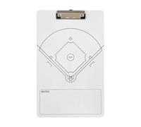 Plateau intermédiaire de baseball pour entraîneur, plan de baseball, planche d'exercice pour adultes, 35,5 x 22,7 cm, double face, presse-papiers de sport, design léger et compact