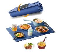 Plateau isotherme électrique avec chauffage complet - Chauffage rapide en 10 secondes - Roulable pour la portabilité - Haute puissance de 240 W - Idéal pour garder les aliments de fête au chaud