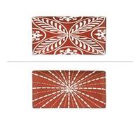 Plateau Java 29x16 cm (1 modèle aléatoire) - Table Passion - Rouge - Porcelaine Rouge G