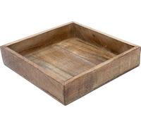 Plateau Kentville 25x25 cm - Carré - Bois de mangue Coupe décorative