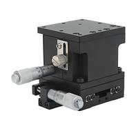 Plateau linéaire manuel avec axes XZ, table coulissante réglable, plate-forme de coupe micrométrique de haute précision pour instruments optiques et équipements de laboratoire,