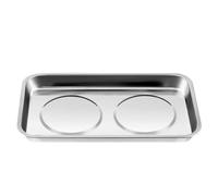 Plateau magnétique de 7,6 cm, 15,2 cm, plateau de rangement magnétique extra fort en acier épais