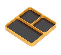 Plateau Magnétique en Alliage d'Aluminium Divisé pour Vis et Pièces 13,8x11x2cm Antidérapant